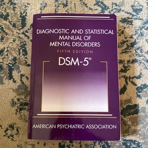 DSM-5 Fifth edition Diagnostic and Statistical Manual of Mental Disorders